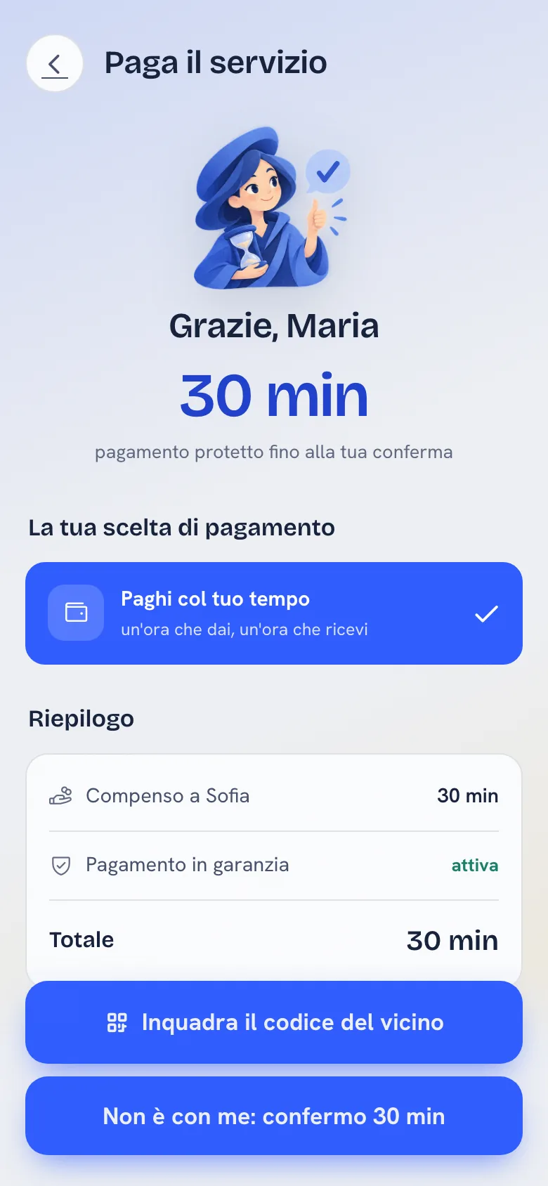 Mezz'ora del tuo tempo passa a chi ti ha aiutato